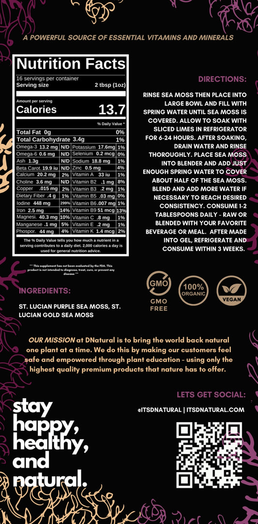 Raw Wild Crafted Sea Moss